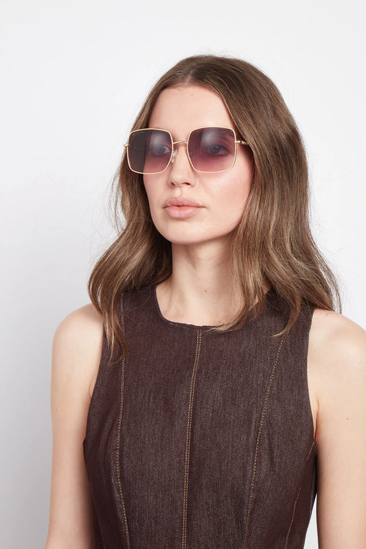 Alice Wheeler - Amalfi - Rose Gold Sunglasses