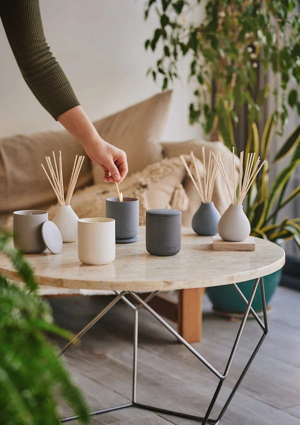 Aery Persian Thyme Candle - Light Grey Clay