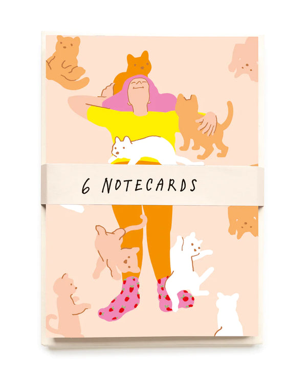 Cat Cuddles Note Card Pack