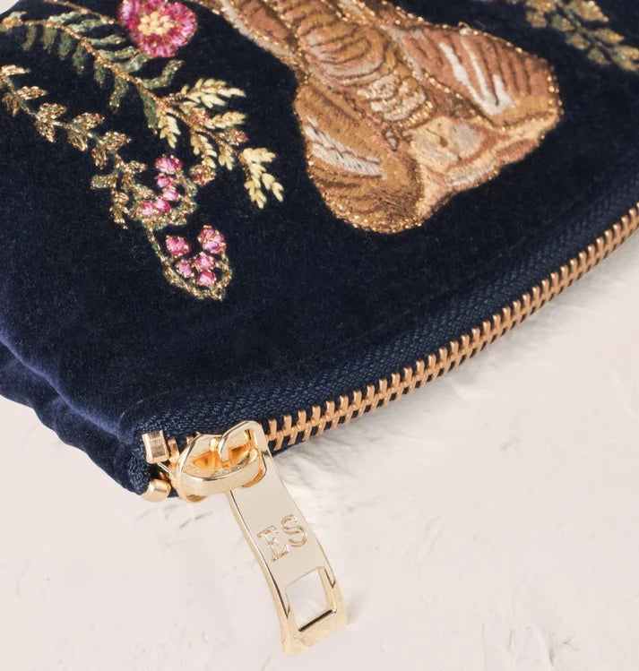 Elizabeth Scarlett - Botanical Elephant Velvet Coin Purse