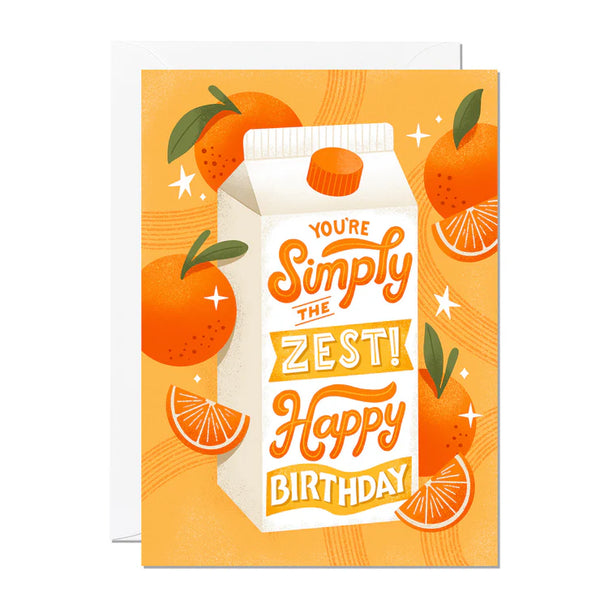 Simply The Zest Birthday Card