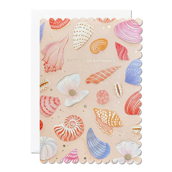 Sea Shell Happy Birthday Card