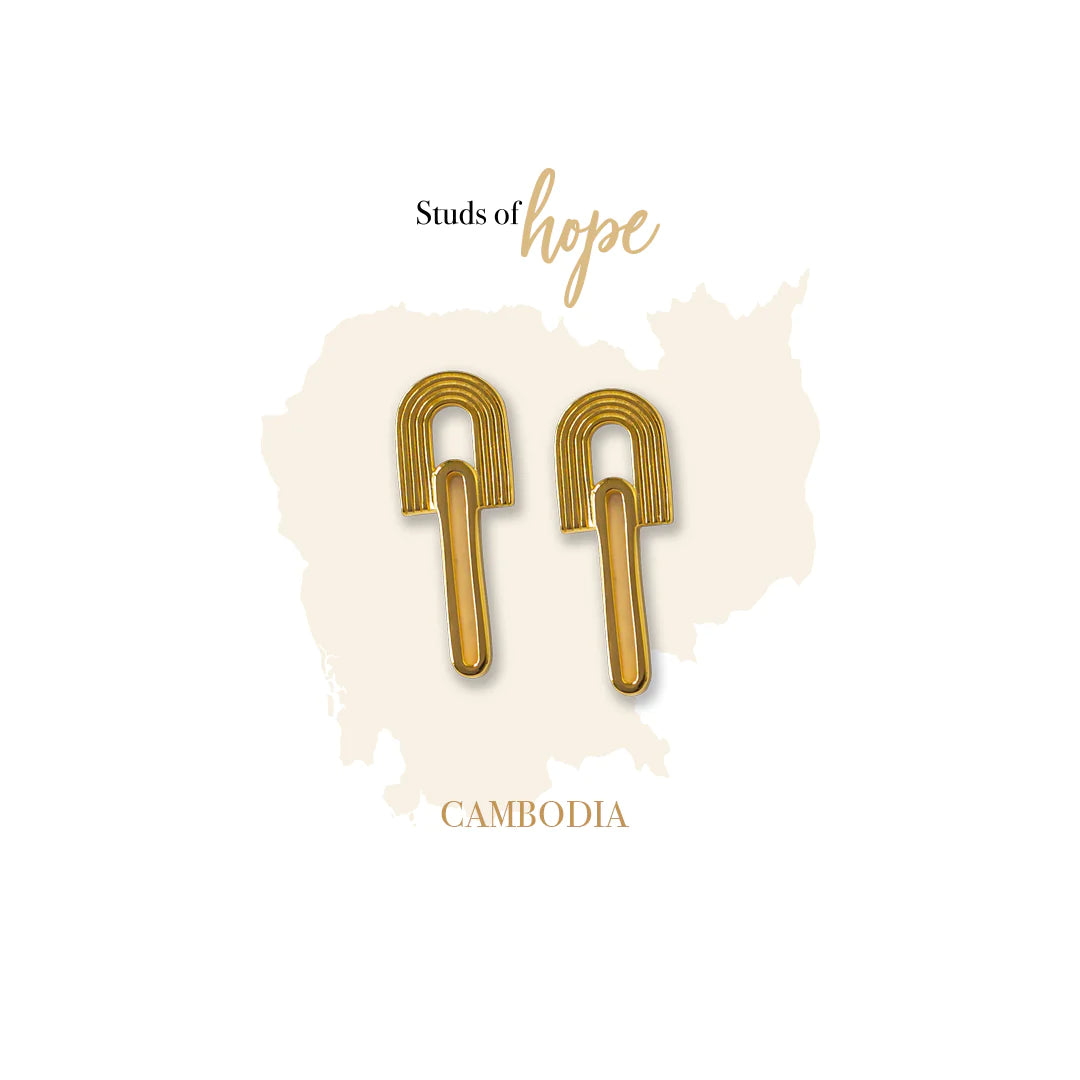 Vurchoo Rainbow Stud Earrings - Cambodia