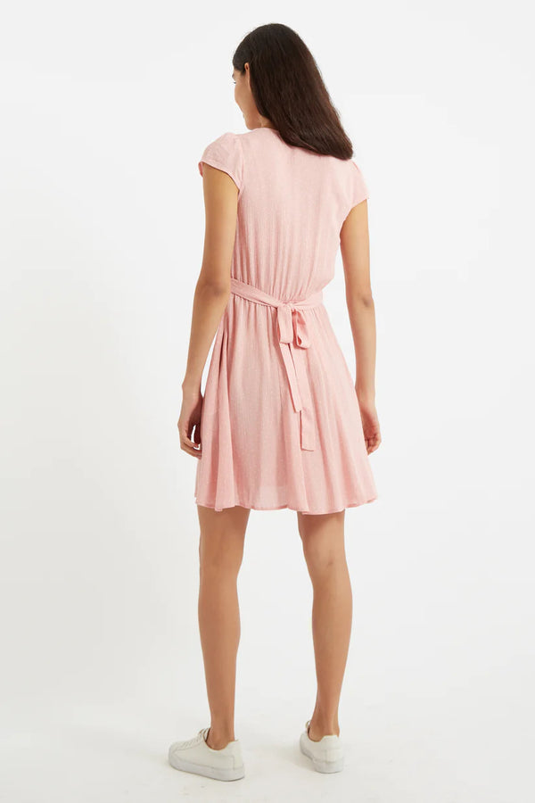 Louche Cathleen Mini Petite Dot Tea Dress Pink