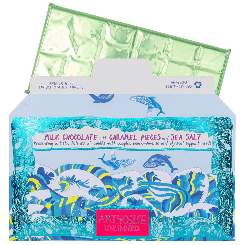 Arthouse Unlimited Chocolate - Milk Chocolate / Caramel Pieces & Sea Salt