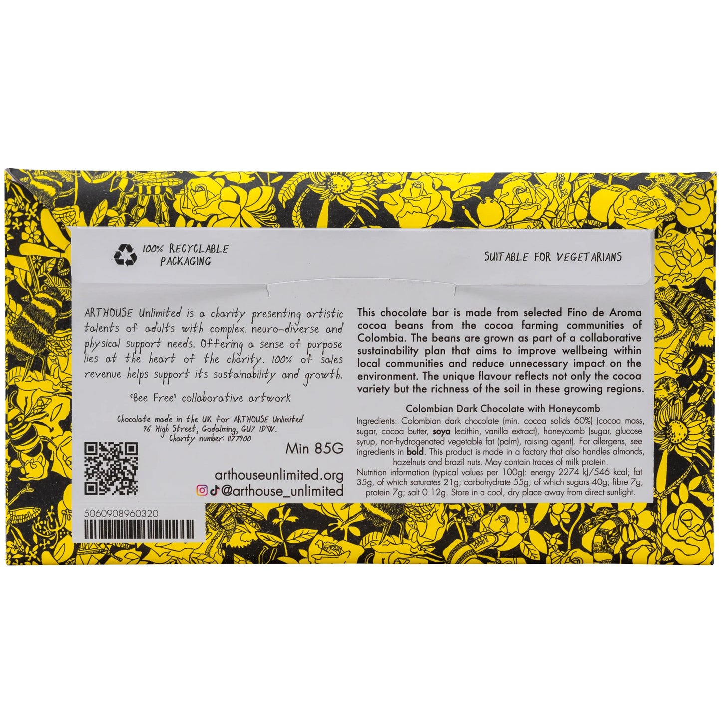 Arthouse Unlimited Chocolate - Dark Chocolate & Honeycomb