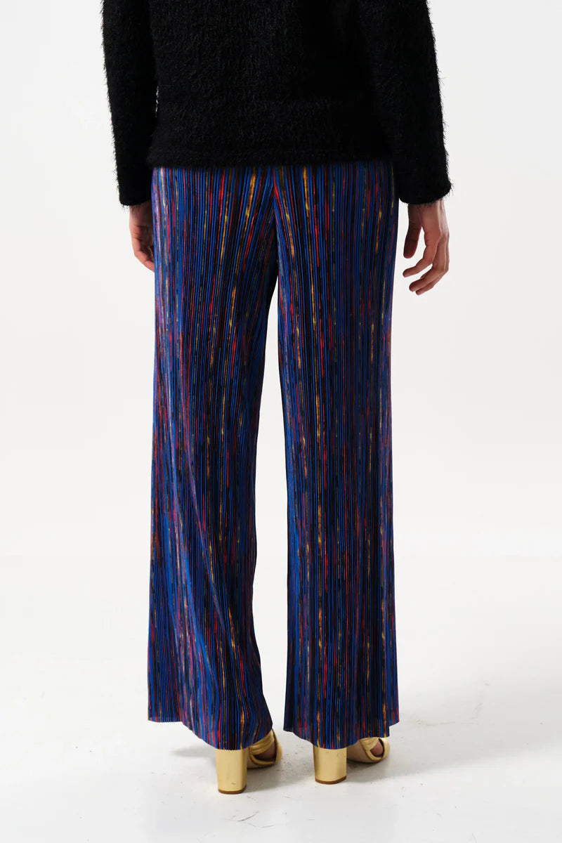 Louche London Clothide Abstract Print Pleat Trousers