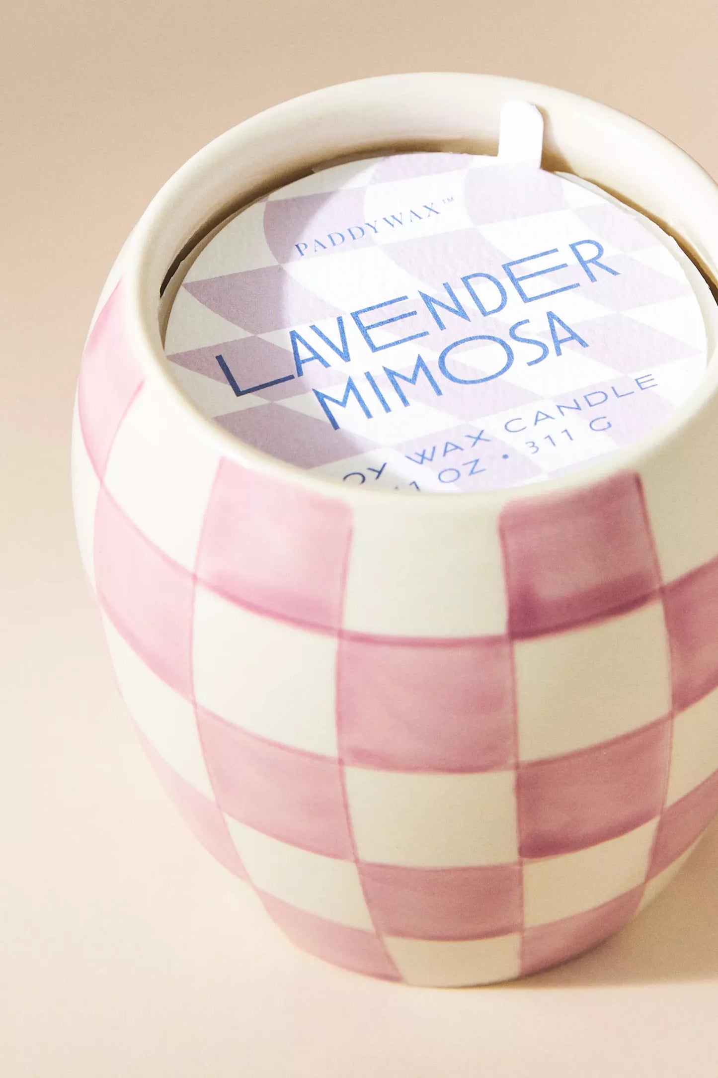 Paddywax Checkmate Scented Candle - Lavender Mimosa
