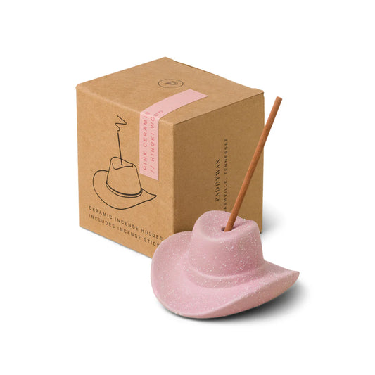 Paddywax  Cowboy Hat Incense Holder - Pink