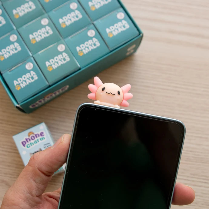 Adoramals Phone Charm - Axolotl