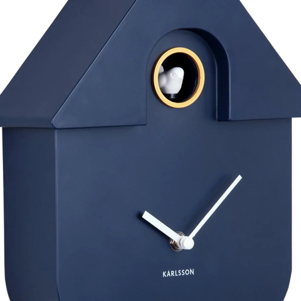 Karlsson Wall - Clock Dupla Color Cuckoo (Dark Blue)