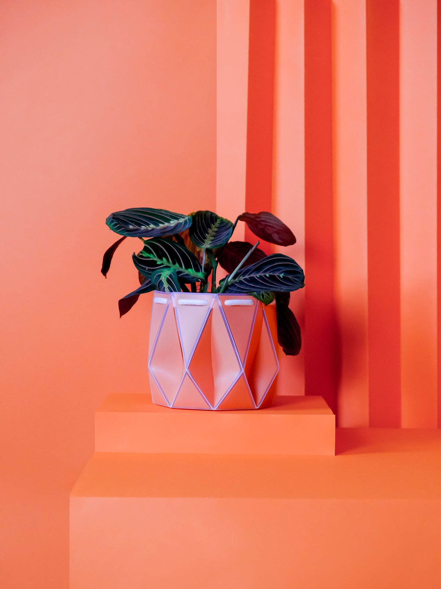 POTR Origami Plant Pot 15cm - Coral