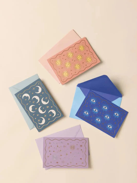 Designworks Ink - Celestial Set of 16 Assorted Notecards