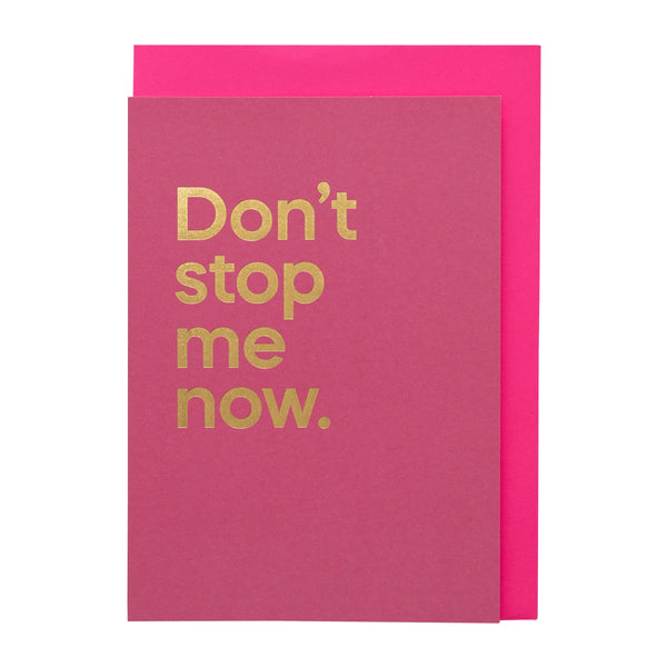 Don’t Stop Me Now Song Card