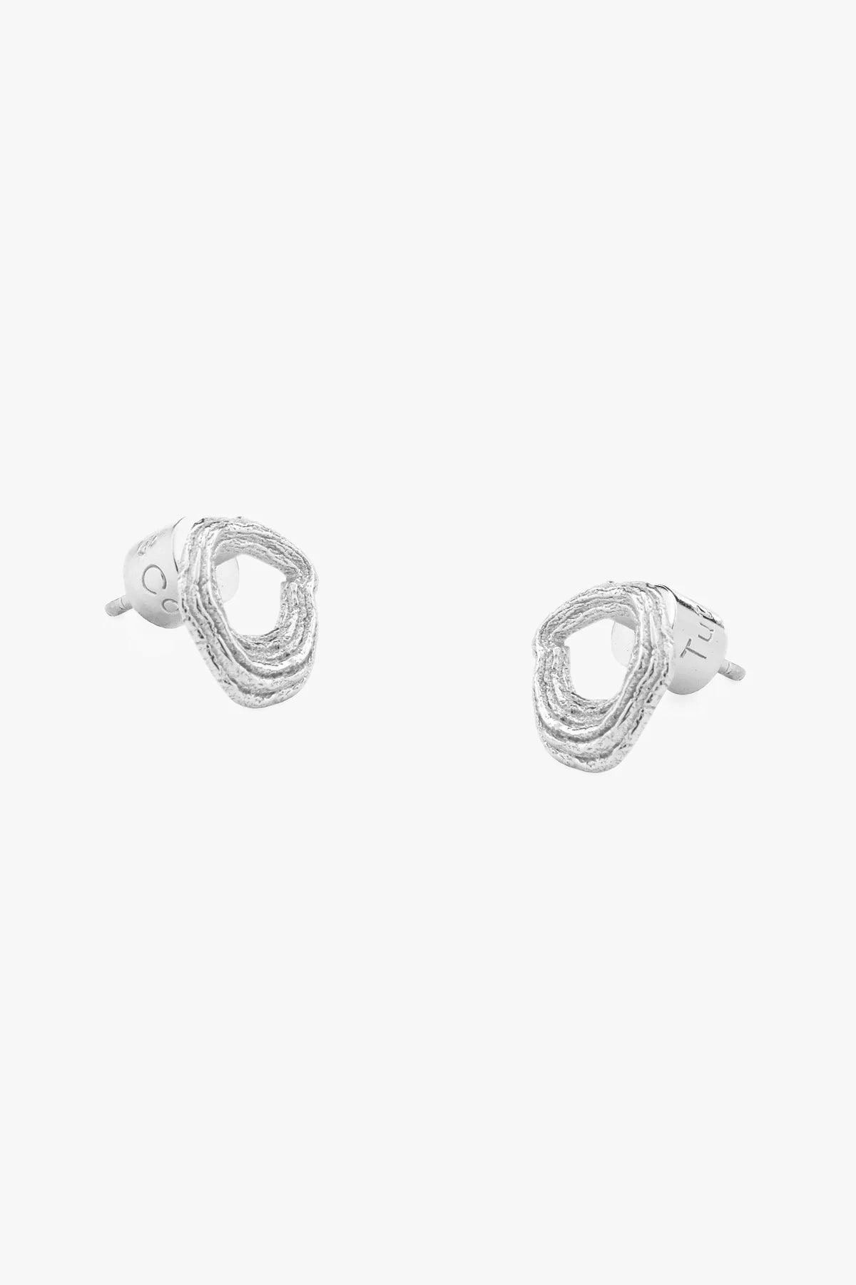 Tutti & Co Drift Hoop Earrings - Silver