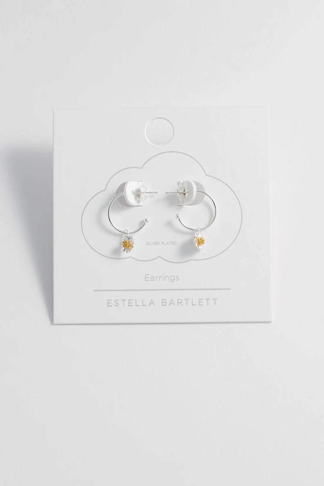 Estella Bartlett Wildflower Drop Hoop Earrings