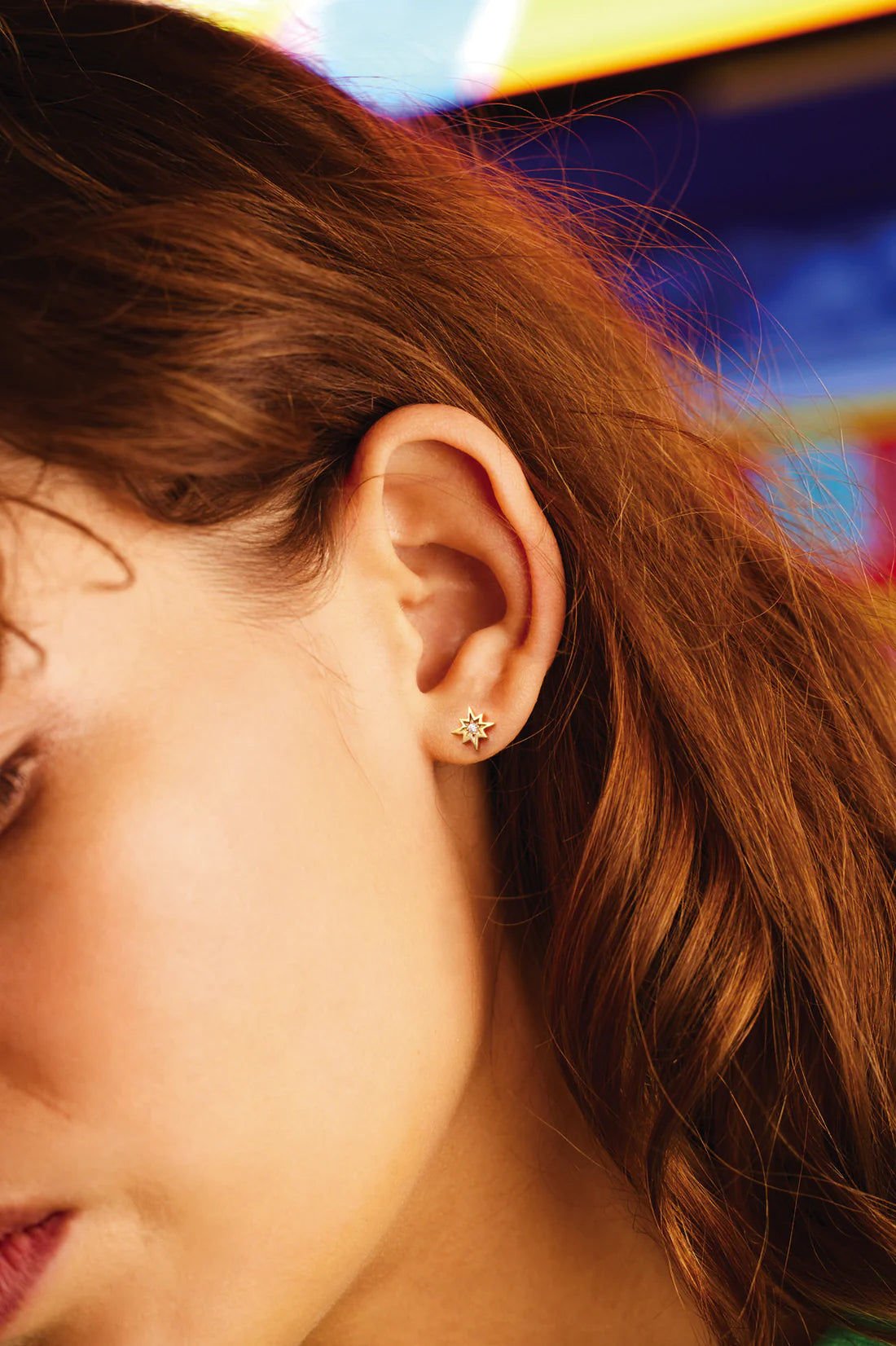 Estella Bartlett North Star CZ Studs - Gold Plated