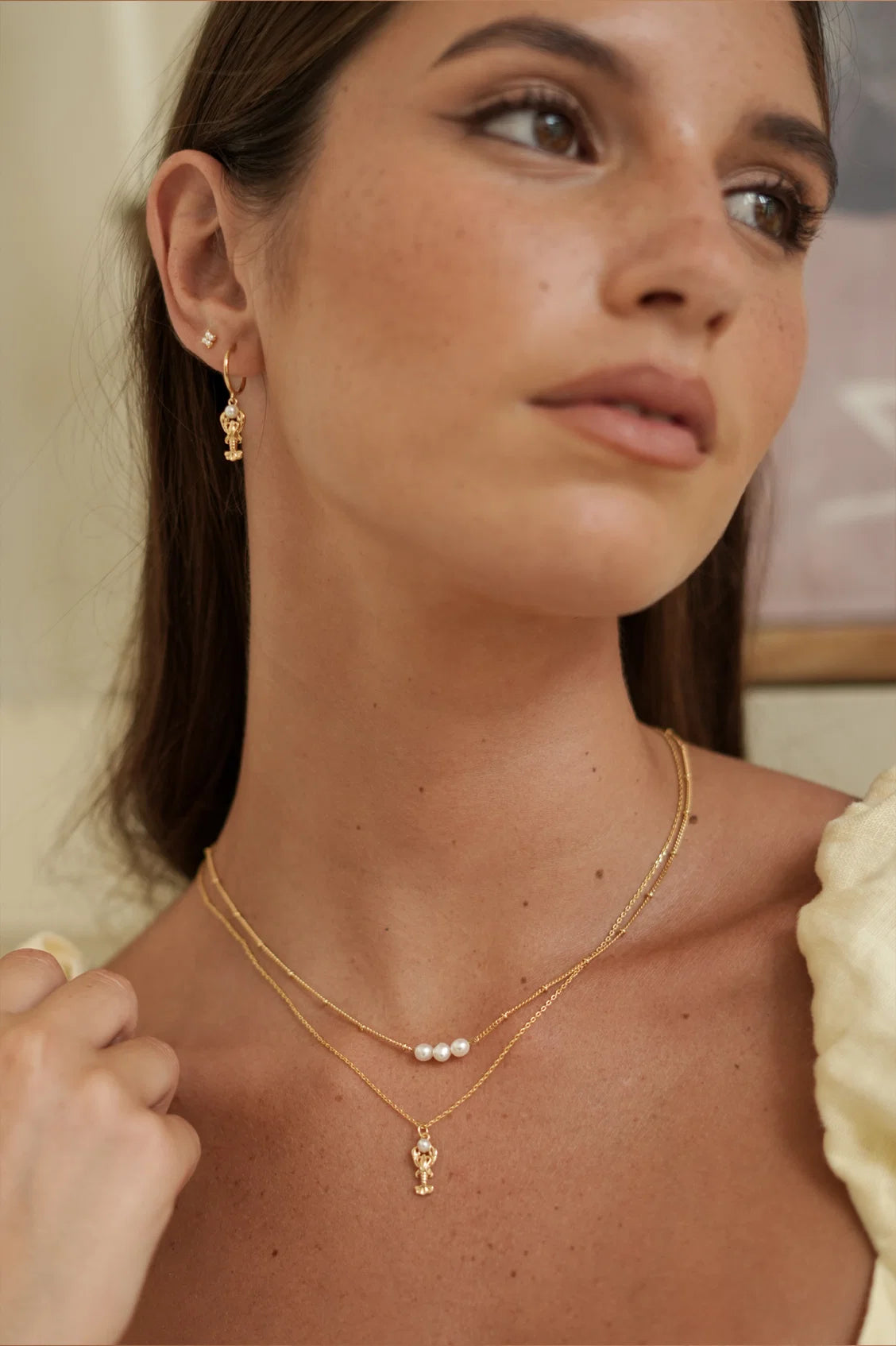 Estella Bartlett - Lobster Charm Hoops