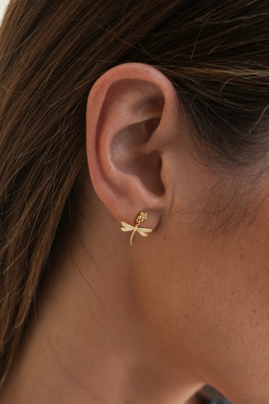 Estella Bartlett - Flower and Dragonfly Drop Earrings