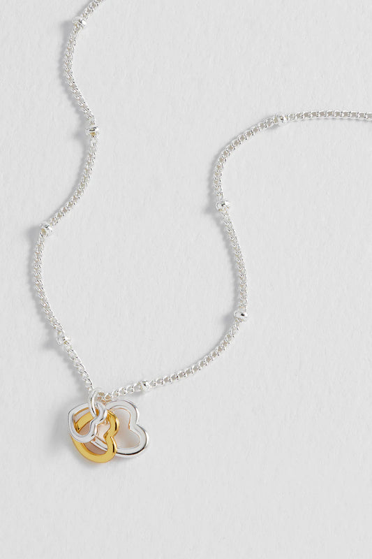Estella Bartlett Mixed Triple Heart Necklace