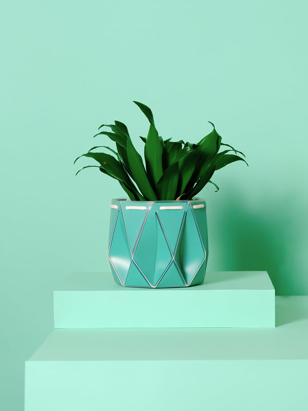 POTR Origami Plant Pot 15cm - Aqua