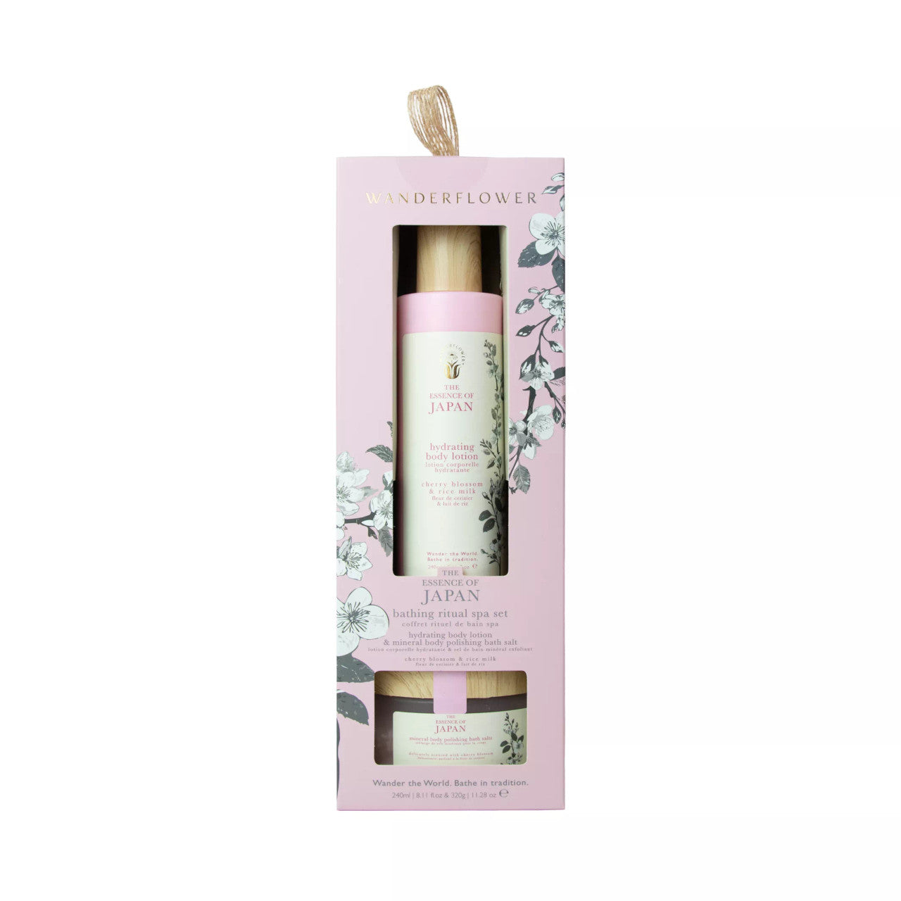 Wanderflower - Essence of Japan Cherry Blossom Bathing Ritual Gift Set