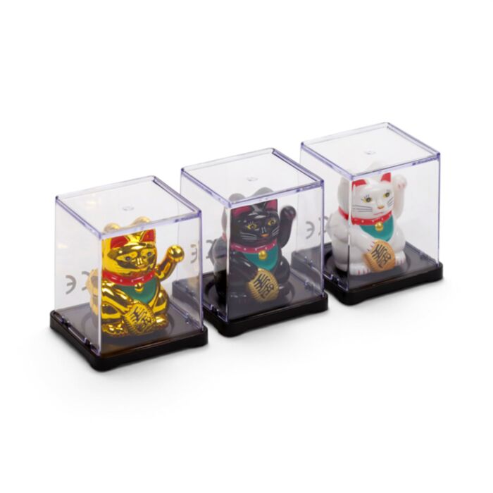 Puckator - Maneki Neko Lucky Cat Waving Cat Mini Solar Pal