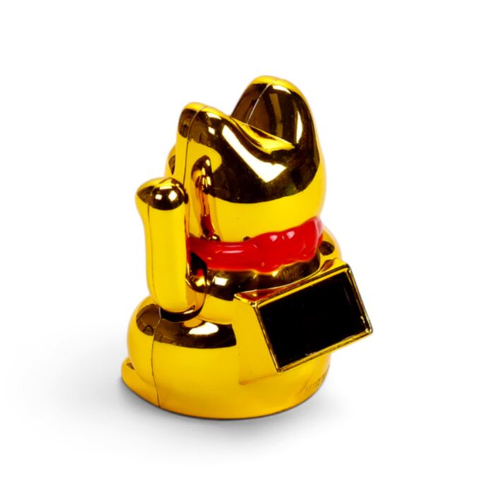 Puckator - Maneki Neko Lucky Cat Waving Cat Mini Solar Pal