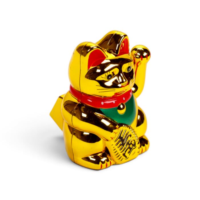Puckator - Maneki Neko Lucky Cat Waving Cat Mini Solar Pal