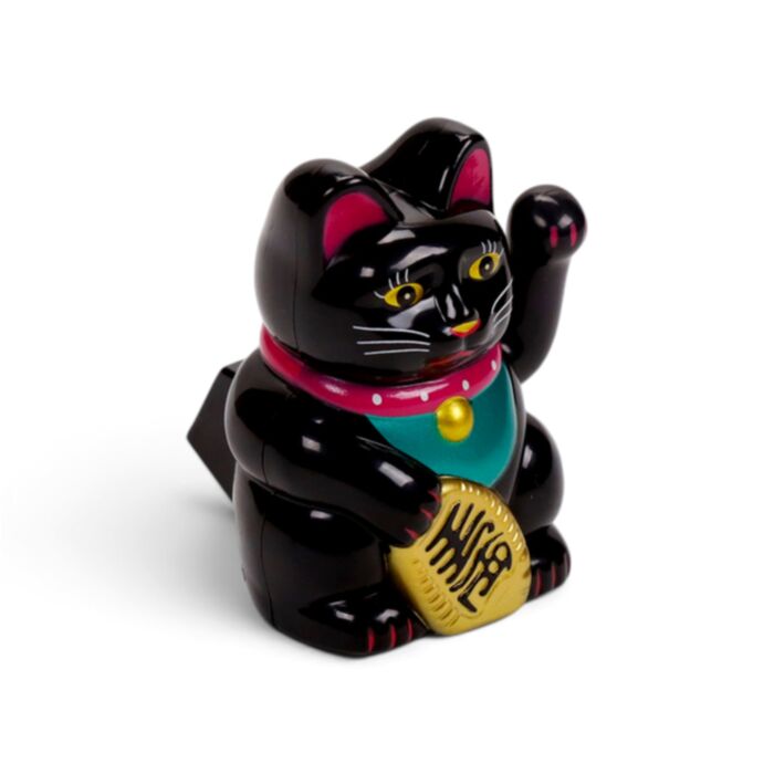 Puckator - Maneki Neko Lucky Cat Waving Cat Mini Solar Pal