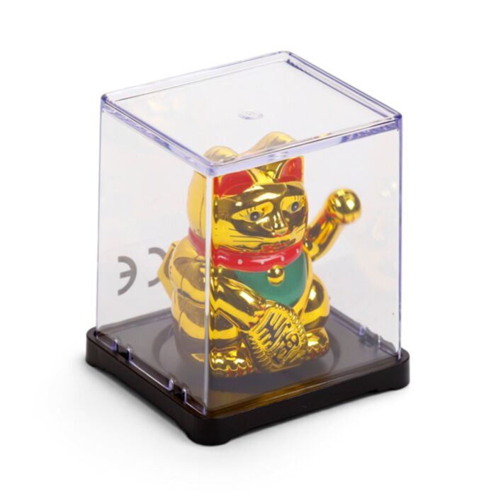 Puckator - Maneki Neko Lucky Cat Waving Cat Mini Solar Pal