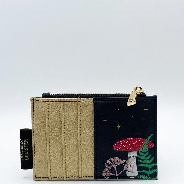House of Disaster Forage Zip Purse - Black/Gold