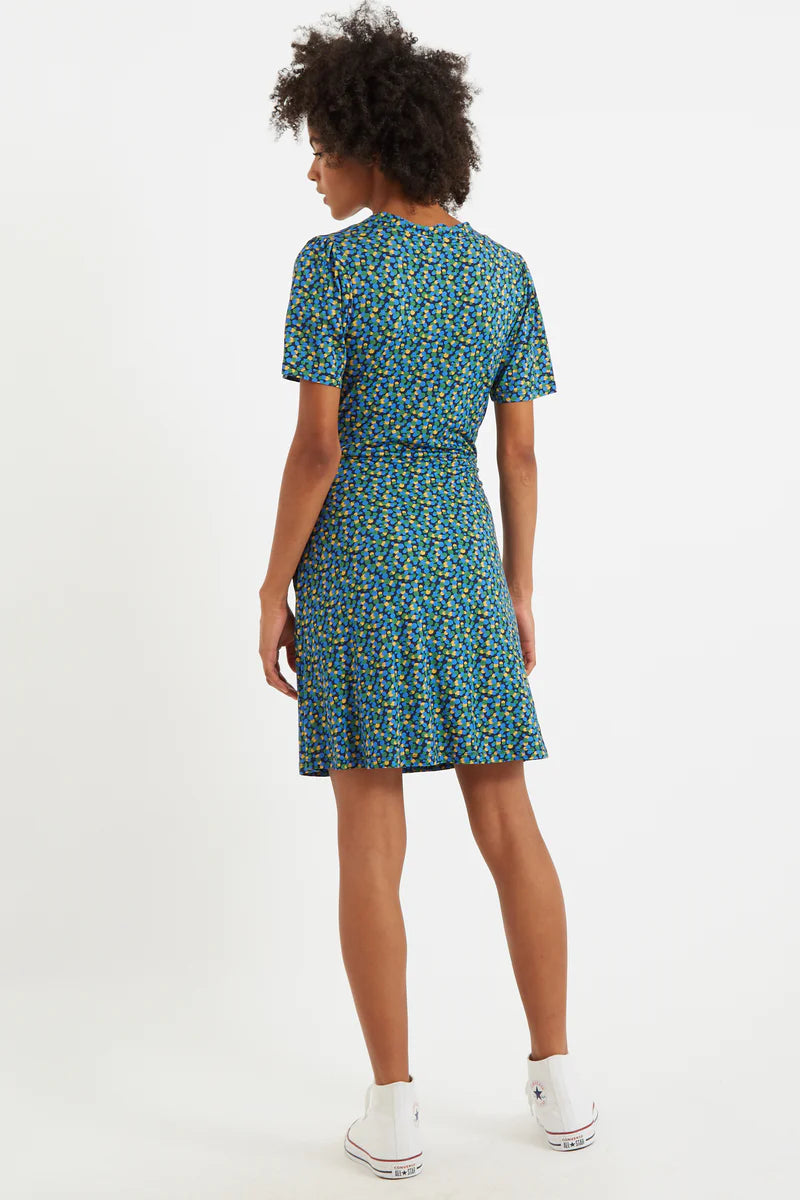 Louche - Frankie Bubble Pop Wrap Mini Jersey Dress