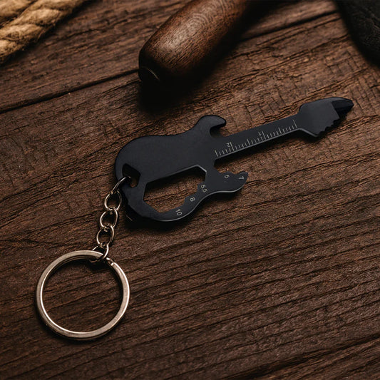 CGB Giftware  Dapper Chap Guitar Shaped Multi Tool Keyring