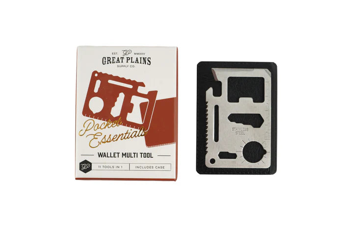 CGB Giftware  Great Plains 11 In 1 Wallet Multi Tool