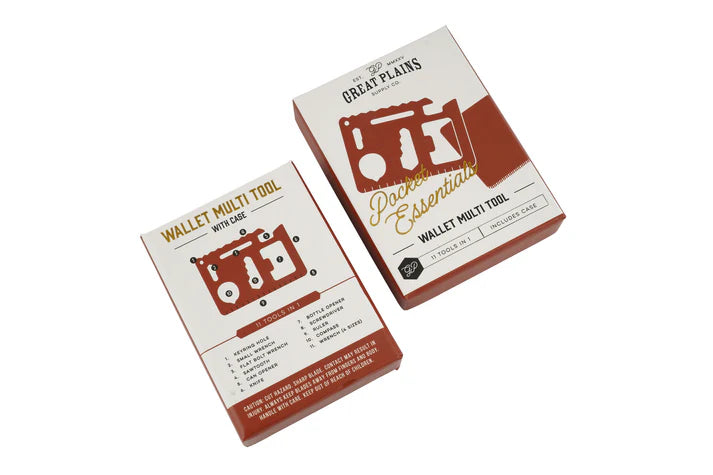 CGB Giftware  Great Plains 11 In 1 Wallet Multi Tool