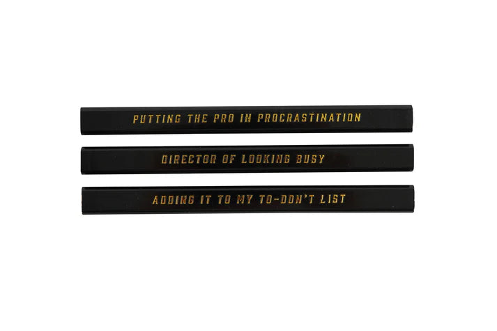 CGB Giftware  Set Of 3 Pencils • 'Pencil Pusher'