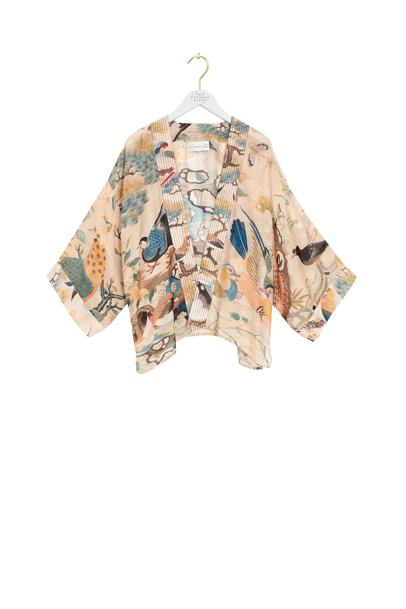 One Hundred Stars - Hummingbird Nude Kimono