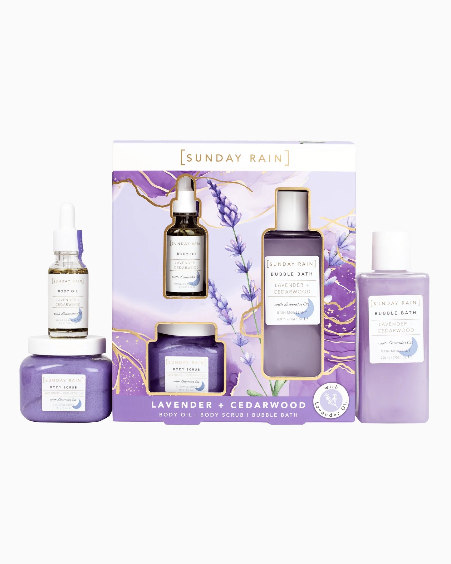Sunday Rain - Lavender + Cedarwood Relax Trio