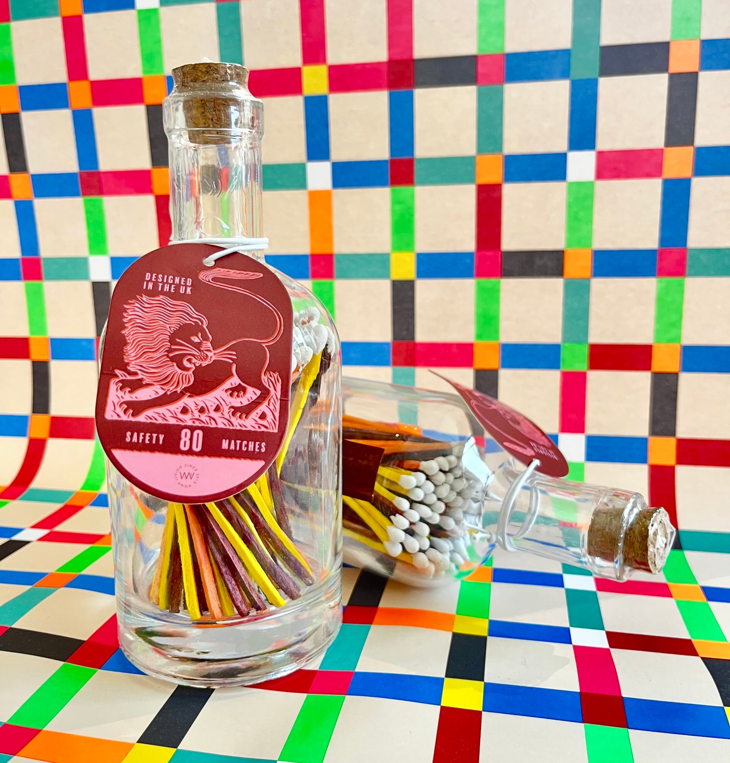 Wick + Vessel Luxury Safety matches - Colourful