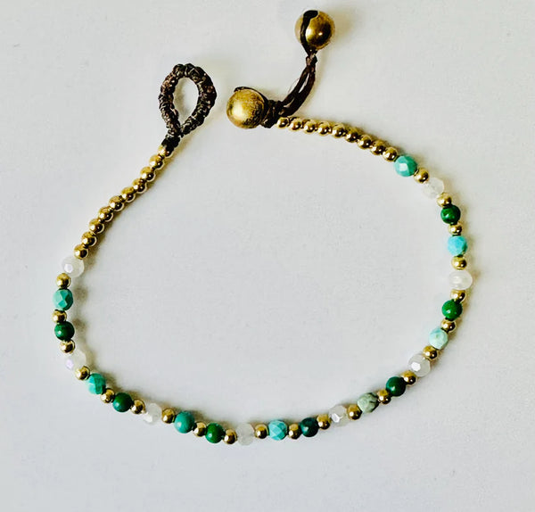 Crystal Healing Bracelet- Luck - Turquoise