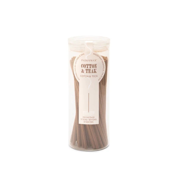 Paddywax Cotton and Teak Incense Sticks