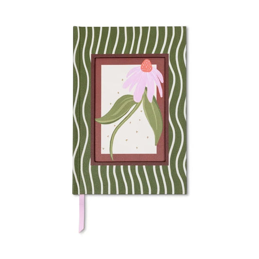 Designworks Ink - Framed Floral Journal Coneflower