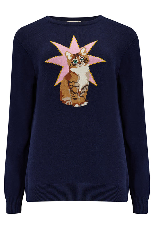 SugarHill Brighton Rita Jumper - Navy Cat/Star