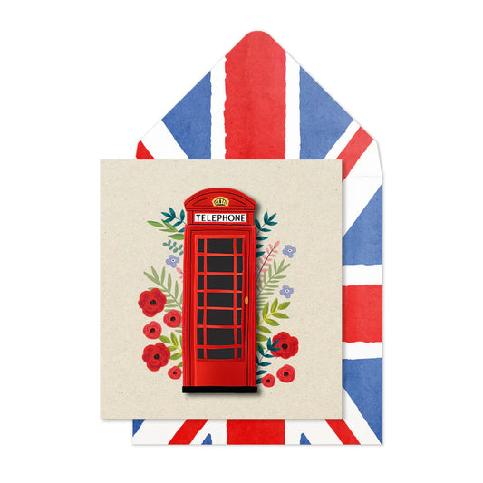 London Phone Box Card