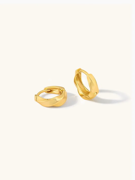 Formation Co - Lenu Twist Earrings - Gold Plating