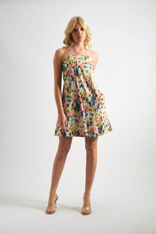 Louche - Linsey Summer Dream Print Strappy Mini Sundress