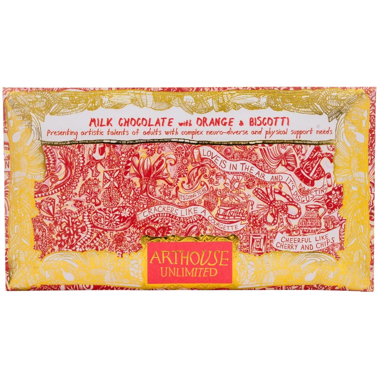 ARTHOUSE Unlimited - Milk Chocolate Bar with Orange and Biscotti