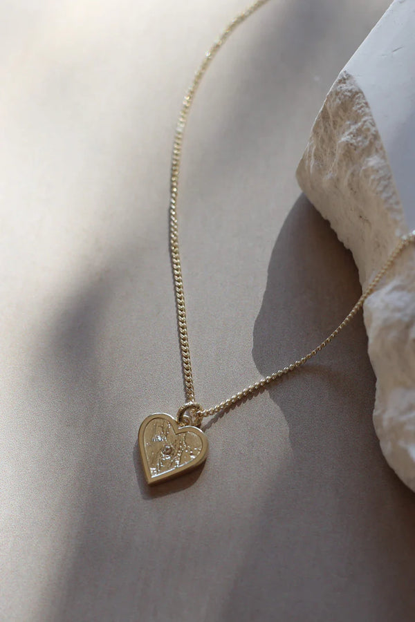 Tutti & Co Loyalty Heart Necklace - Gold