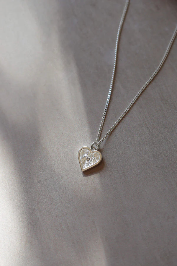 Tutti & Co Loyalty Heart Necklace - Silver